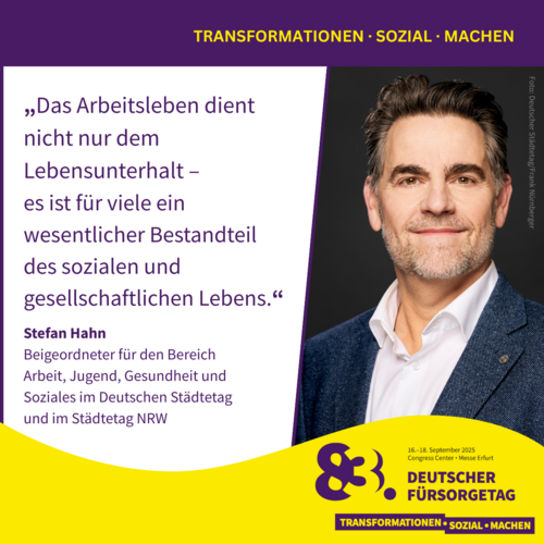 Grafik mit Zitat und Portraitfoto von Stefan Hahn – 